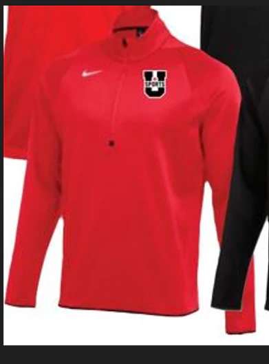 U SPORTS Team Nike 1/4 Zip (Red - Men)